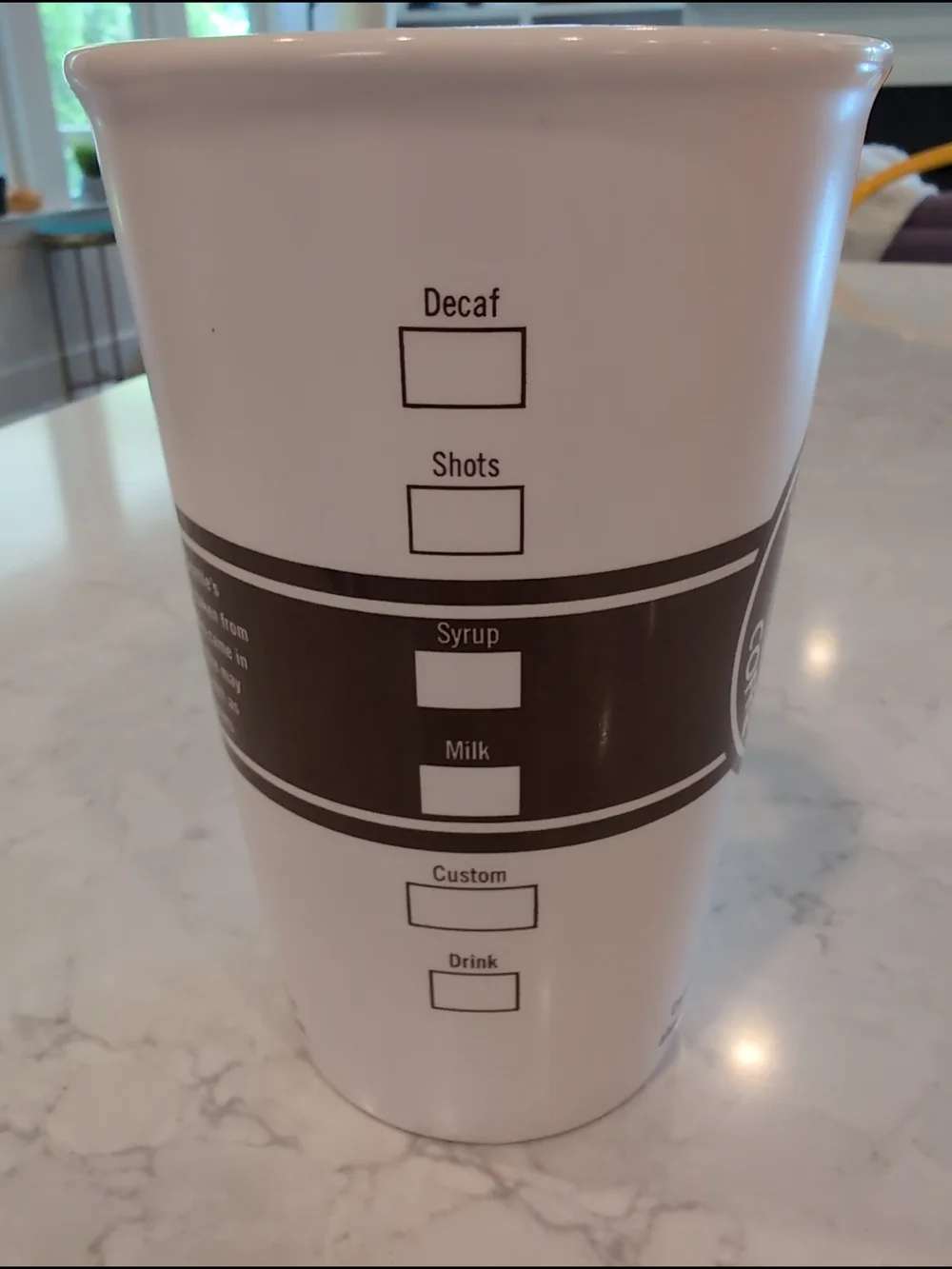 Starbucks 2008 Original Siren Logo Mug 16 oz Brown White First Store Pike Place